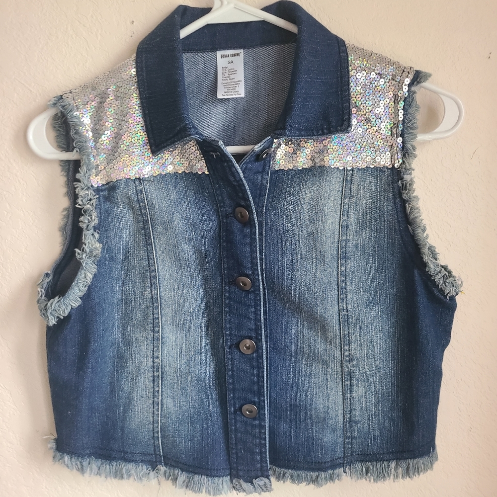 Urban Groove cropped jean jacket